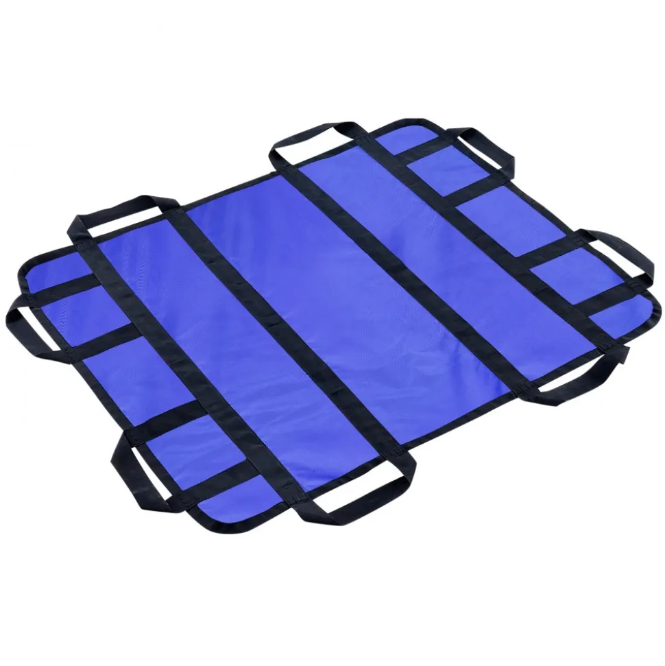 VEVOR Positioning Bed Pad with 8 Reinforced Handles, 48" x 40" Lifting, Turning, Repositioning, Patient Transfer Sheet Washable for Elderly, Patient, Bedridden, 400LBS Capacity