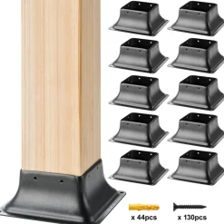 VEVOR Post Base 4x4 10Pcs, Internal 3.6