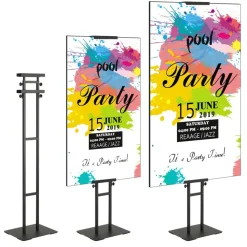 VEVOR Poster Stand, Adjustable Height Up to 75