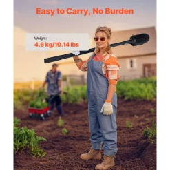 VEVOR Post Hole Digger, Heavy Duty Post Hole Digger with Fiberglass Handle, Manual Hole Digger with Scale Markings and Metal Blade, Post Hole Digger Tool for Digging Gardening and Outdoors, 57.5-Inch