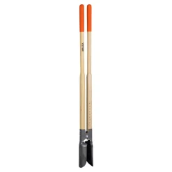 VEVOR Post Hole Digger, Heavy Duty Post Hole Digger with Wood Handle, Manual Hole Digger with Scale Markings and Metal Blade, Post Hole Digger Tool for Digging Yard Work Gardening Outdoors, 57.5-Inch