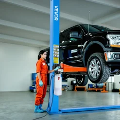 VEVOR 2 Post Lift, 9000 lbs Capacity, 220V 2.95 HP Powerful Motor, Two Post Car Lift Auto Hoist for Sedan SUV Pickup, Automotive Hoist 74.8 Inch Height for Home Garage, Repair Shop, Workshop, Blue