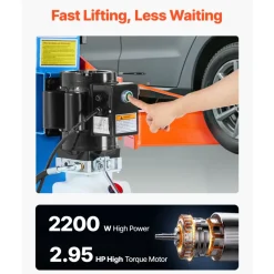 VEVOR 2 Post Lift, 12000 lbs Capacity, 220V 2.95 HP Powerful Motor, Two Post Car Lift Auto Hoist for Sedan SUV Pickup, Automotive Hoist 74.8 Inch Height for Home Garage, Repair Shop, Workshop, Blue