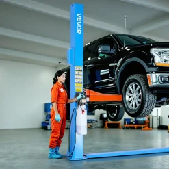 VEVOR 2 Post Lift, 12000 lbs Capacity, 220V 2.95 HP Powerful Motor, Two Post Car Lift Auto Hoist for Sedan SUV Pickup, Automotive Hoist 74.8 Inch Height for Home Garage, Repair Shop, Workshop, Blue