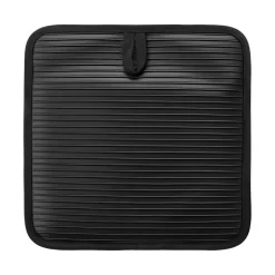 VEVOR Pot Holders, Heat Resistant to 500°F with Ribbed Soft Anti-Slip Silicone Strips, 100% Cotton 9.06 x 8.98 inch Hot Pads with 2 No-Marks Hooks, Washable Pot Trivets for Kitchen & Barbeque, 2 Pack