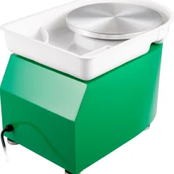 VEVOR Pottery Wheel 28cm Pottery Forming Machine 350W Electric Pottery Wheel with Adjustable Feet Lever Pedal DIY Clay Tool with Tray for Ceramic Work Clay Art DIY Clay Green, 18 Piece