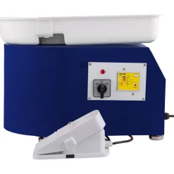 VEVOR Pottery Wheel 28cm Pottery Forming Machine with Detachable Basin Foot Pedal Control 350W Art Craft DIY Clay Tool for Art Craft Work and Home DIY Blue, 18 Piece