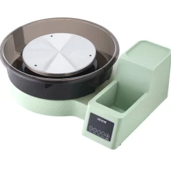VEVOR Pottery Wheel for Adults, 14" and 11" Turntables, 450W Electric Table Top Pottery Wheel with Foot Pedal, 30-300 RPM Adjustable Speed, Detachable Basin, for Beginners, DIY Clay Art Craft, Green