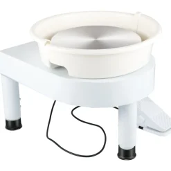 VEVOR Pottery Wheel, 11in Ceramic Wheel Forming Machine, 0-300RPM Speed Manual Adjustable 0-7.8in Lift Leg, Foot Pedal Detachable Basin, Sculpting Tool Accessory Kit for Work Art Craft DIY