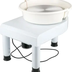 VEVOR Pottery Wheel, 11in Ceramic Wheel Forming Machine, 0-300RPM Speed Manual Adjustable 0-7.8in Lift Leg, Foot Pedal Detachable Basin, Sculpting Tool Accessory Kit for Work Art Craft DIY