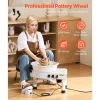 VEVOR Pottery Wheel, 11 in Ceramic Wheel Forming Machine, 60-300 RPM Adjustable Speed with Foot Pedal Control, Detachable Basin, Adjustable Lift Leg, Complete Accessories for Home Pottery, DIY, White