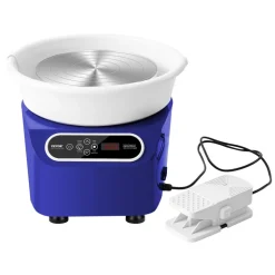 VEVOR Pottery Wheel, 11 inch Pottery Forming Machine, 450W Electric Wheel for Pottery with Foot Pedal and LCD Touch Screen, Direct Drive Ceramic Wheel with Shaping Tools for DIY Art Craft, Blue
