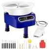 VEVOR Pottery Wheel, 10 inch Pottery Forming Machine, 350W Electric Wheel for Pottery with Foot Pedal and LCD Touch Screen, Direct Drive Ceramic Wheel with 3 Support Legs for DIY Art Craft, Blue