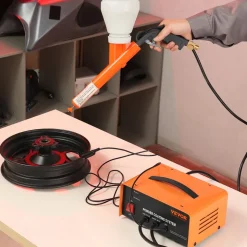 VEVOR Powder Coating System, 50KV Electrostatic Output Powder Coating Kit with Foot Switch, Spray Gun, Nozzles and Powder Cups, Powder Coating Equipment for Home DIY and Commercial Production