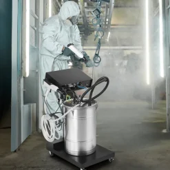 VEVOR Powder Coating System, 50 W 100KV Electrostatic Output Powder Coating Kit with 50L Powder Hopper, 450g Per Minute Powder Coating Machine with Spray Gun and Trolley Base, for Indoor and Outdoor