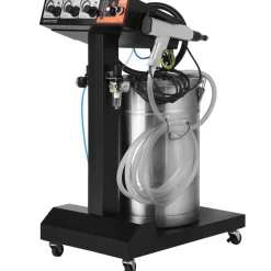 VEVOR Powder Coating System, 50 W 100KV Electrostatic Output Powder Coating Kit with 50L Powder Hopper, 450g Per Minute Powder Coating Machine with Spray Gun and Trolley Base, for Indoor and Outdoor