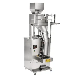 VEVOR Powder Filling and Sealing Machine, 10-999g(0.02-2.2lbs) Automatic Particle Granule Packaging Machine, Stainless Steel, Weighing Filling Sealing, for Coffee Beans, Grains, Tea, Spices, Silver