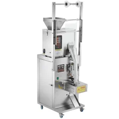 VEVOR Powder Filling and Sealing Machine, 1-99.9g(0.002-0.22lbs) Automatic Particle Granule Packaging Machine, Stainless Steel, Weighing Filling Sealing, for Coffee Beans, Grains, Tea, Spices, Silver