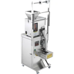 VEVOR Powder Filling and Sealing Machine, 1-99.9g(0.002-0.22lbs) Automatic Particle Granule Packaging Machine, Stainless Steel, Weighing Filling Sealing, for Coffee Beans, Grains, Tea, Spices, Silver
