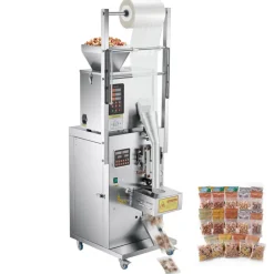 VEVOR Powder Filling and Sealing Machine, 1-99.9g(0.002-0.22lbs) Automatic Particle Granule Packaging Machine, Stainless Steel, Weighing Filling Sealing, for Coffee Beans, Grains, Tea, Spices, Silver