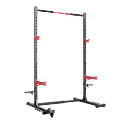 VEVOR Power Cage Rack, Multifunctional Squat Rack for Home Gym, Width-Adjustable Workout Strength Training Equipment with 6 Band Pegs, Landmine Attachment & Safety Bars for Bench Press Squats Pull-Up