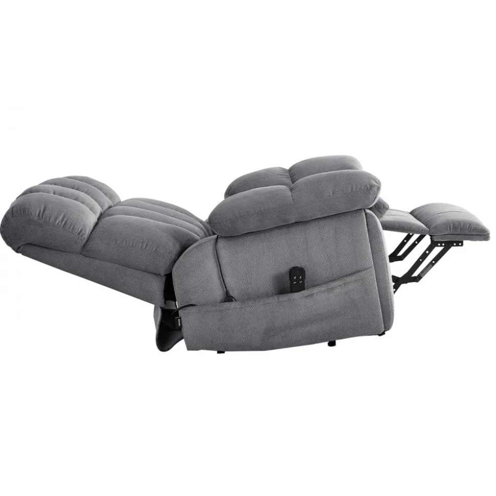 VEVOR Power Lift Recliner Chair, Lift Chair with Heat and Massage for Elderly, Dual Motor Recliner Chair with 2 Cup holders and USB Port, Infinite Position Adjustment Electric Recliner (Large, Brown)