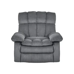VEVOR Power Lift Recliner Chair, Dual Motor, Oversized Electric Lift Chair with Heat and Massage for Elderly, Infinite Position Adjustment, Chenille Fabric, with Side Pockets, Cup Holders, Light Gray