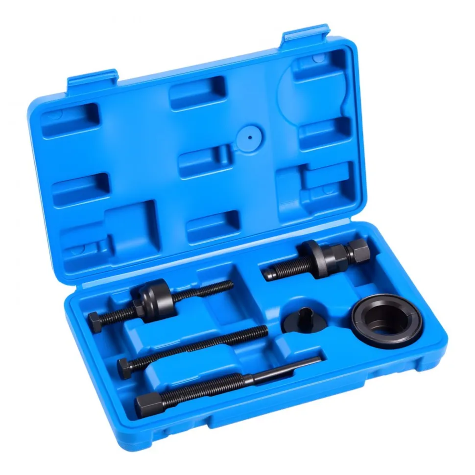 VEVOR Power Steering Pump Pulley Puller/Installer Tool Set, Compatible with Ford, GM V6, and VW Vehicles, Pump Pulley Remover Installer Tools, for Removing and Installing Power Steering Pump Pulleys