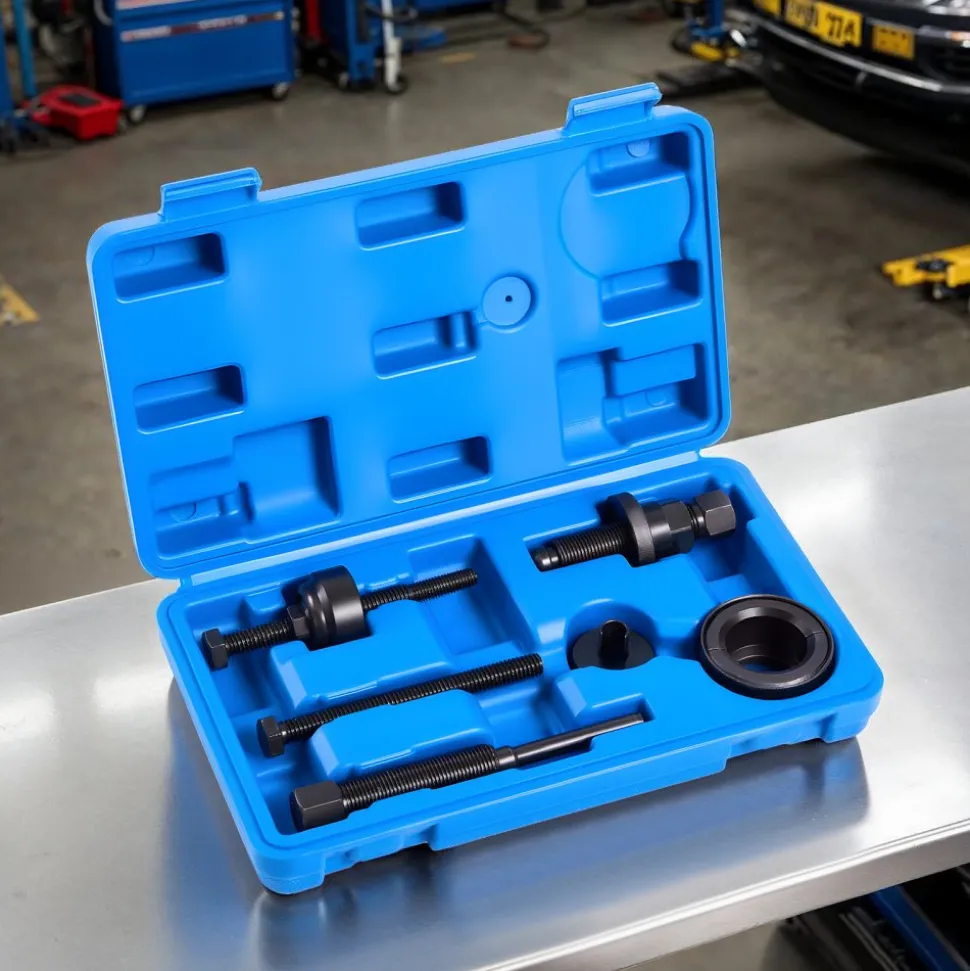 VEVOR Power Steering Pump Pulley Puller/Installer Tool Set, Compatible with Ford, GM V6, and VW Vehicles, Pump Pulley Remover Installer Tools, for Removing and Installing Power Steering Pump Pulleys