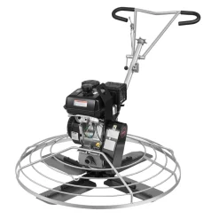 VEVOR Power Trowel, 38 inch Concrete Finishing Machine with Float Pan, 7HP Kohler Engine, 4 Blades, Adjustable Pitch, Gas-Powered Walk-Behind Cement Surface Finisher for Smooth Floors, Construction