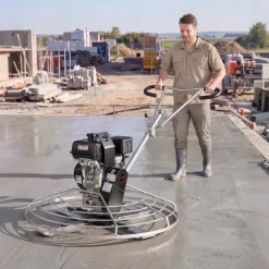 VEVOR Power Trowel, 46 inch Concrete Finishing Machine with Float Pan, 9.5HP Kohler Engine, 4 Blades, Adjustable Pitch, Gas-Powered Walk-Behind Cement Surface Finisher for Smooth Floors, Construction