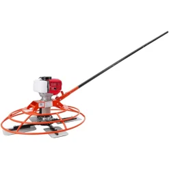 VEVOR Power Trowel, 28.3 inch Trowel Diameter Concrete Finishing Machine, 4 Blades, Adjustable 0-12° Pitch, Gas-Powered Walk-Behind Cement Surface Finisher for Smooth Floors, Bridge Construction
