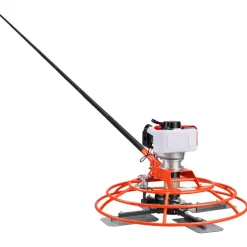 VEVOR Power Trowel, 28.3 inch Trowel Diameter Concrete Finishing Machine, 4 Blades, Adjustable 0-12° Pitch, Gas-Powered Walk-Behind Cement Surface Finisher for Smooth Floors, Bridge Construction