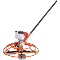 VEVOR Power Trowel, 28.3 inch Trowel Diameter Concrete Finishing Machine, 4 Blades, Adjustable 0-12° Pitch, Gas-Powered Walk-Behind Cement Surface Finisher for Smooth Floors, Bridge Construction