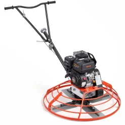 VEVOR Power Trowel, 34.8 inch Trowel Diameter Concrete Finishing Machine, 5.5HP Engine, 4 Blades, Adjustable Pitch, Gas-Powered Walk-Behind Cement Surface Finisher for Smooth Floors, Construction