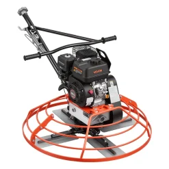 VEVOR Power Trowel, 34.8 inch Trowel Diameter Concrete Finishing Machine, 5.5HP Engine, 4 Blades, Adjustable Pitch, Gas-Powered Walk-Behind Cement Surface Finisher for Smooth Floors, Construction