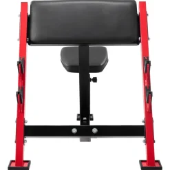 VEVOR Preacher Curl Bench, Strength Training Benches, Max load 660 LBS Home Gym Fitness Equipment, Seated Arm Isolated Barbell Dumbbell Bicep Station, Adjustable Weight Bench with Bar Holders
