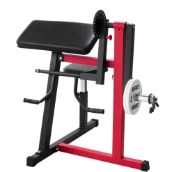VEVOR Preacher Curl Machine, 2 in 1 Bicep Curl Machine and Triceps Extension Machine, Seated Arm Isolated Bicep Station, Strength Training Workout Weight Bench, Exercise Equipment for Home Gym