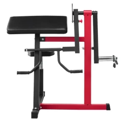 VEVOR Preacher Curl Machine, 2 in 1 Bicep Curl Machine and Triceps Extension Machine, Seated Arm Isolated Bicep Station, Strength Training Workout Weight Bench, Exercise Equipment for Home Gym
