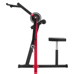 VEVOR Preacher Curl Machine, 2 in 1 Bicep Curl Machine and Triceps Extension Machine, Seated Arm Isolated Bicep Station, Strength Training Workout Weight Bench, Exercise Equipment for Home Gym