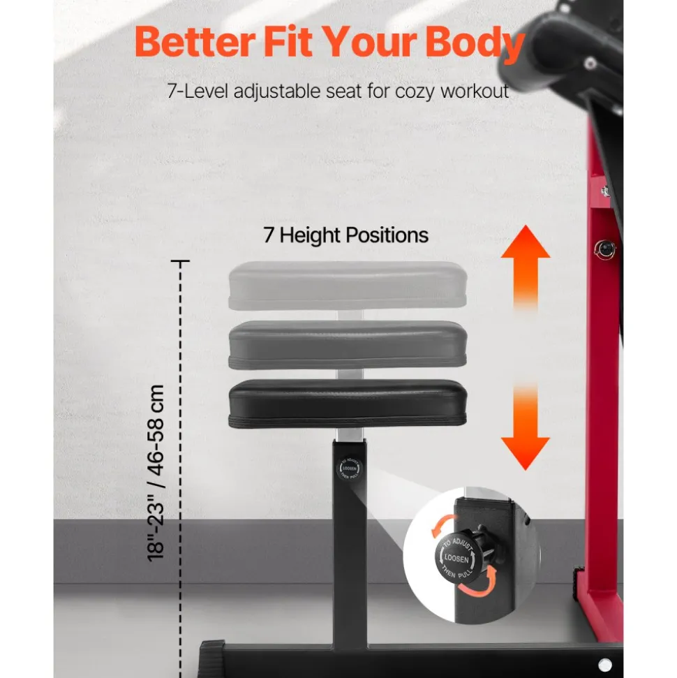 VEVOR Preacher Curl Machine, 2 in 1 Bicep Curl Machine and Triceps Extension Machine, Seated Arm Isolated Bicep Station, Strength Training Workout Weight Bench, Exercise Equipment for Home Gym