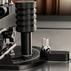 VEVOR Precision Miter Gauge, Standard Slot 3/4'' x 3/8'', Aluminum Alloy Table Saw Miter Gauge with 18 in Grating 15 Angle Stops Adjustable Spring Loaded Plunger and Removable Disc, for Woodworking