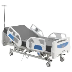 VEVOR Premium 5 Function Full Electric Hospital Bed, ICU Medical Bed with Cardiac Chair, CPR, Trendelenburg & Reverse Trendelenburg, Central Locking System with 5