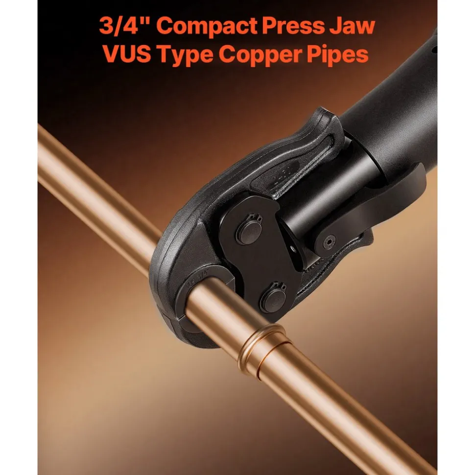VEVOR 3/4" Press Jaw for 24KN Compact Series Press Tools, 52 HRC Hardened Steel Pressing Jaw - Compatible with ProPress Copper Pipes Connections