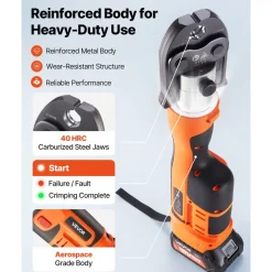 VEVOR Press Tool, 18V Electric Crimping Tool for 1/2