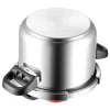 VEVOR Pressure Cooker, 6.3Qt Pressure Cooker Stainless Steel, Pressures Canner with Steaming Rack, Tempered Glass Lid, Three Pressures Settings for Meat, Beans, Rice, Soup, Sauces, Cook up to 100 kPa