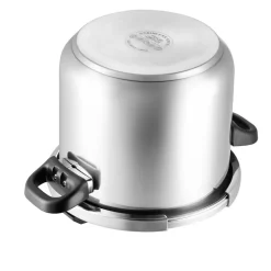 VEVOR Pressure Cooker, 12Qt Pressure Cooker Stainless Steel, Pressures Canner with Steaming Rack, Tempered Glass Lid, Three Pressures Settings for Meat, Beans, Rice, Soup, Sauces, Cook up to 100 kPa