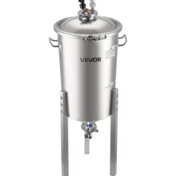 VEVOR Pressure Fermenter 15 PSI, 8 Gal/30L All-in-One Stainless Steel Conical Secondary Fermentation Bucket, for Wine, Beer Brewing Equipment