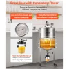 VEVOR Pressure Fermenter 15 PSI, 16 Gal/60L All-in-One Stainless Steel Conical Secondary Fermentation Bucket, with Cooling Tube, Yeast Slurry Collection Bottle, for Wine, Beer Brewing Equipment