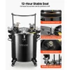 VEVOR Pressure Pot Tank, 10.6 Gal/40 L Heavy Duty Steel Air Tool Pressure Pot, Pressures Pots with Three Quick-Connect Couplers for Home Use, DIY, Art Creations, Large-Diameter Tank